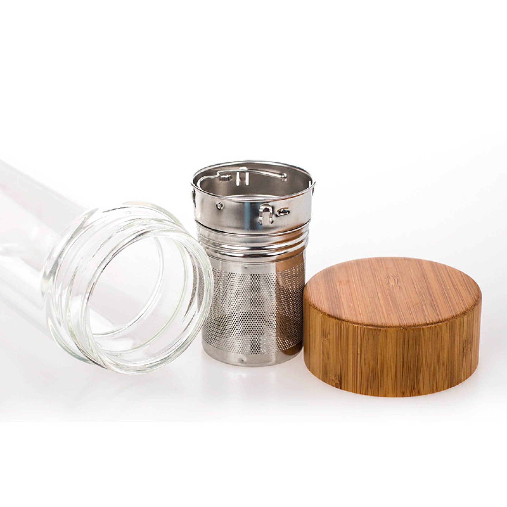 Glass Thermos with bamboo lid