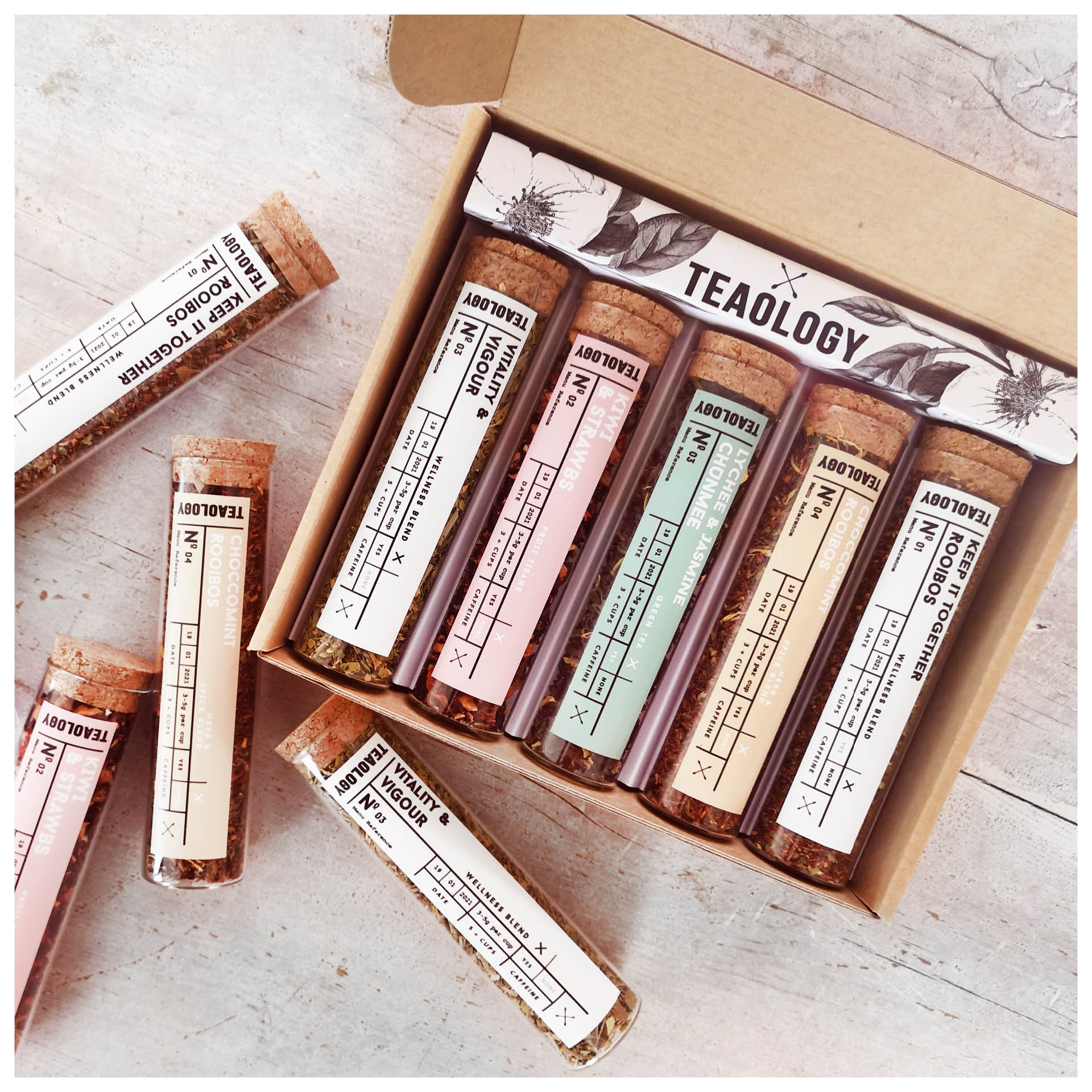 5 Vial Teaser Tray Gift Box