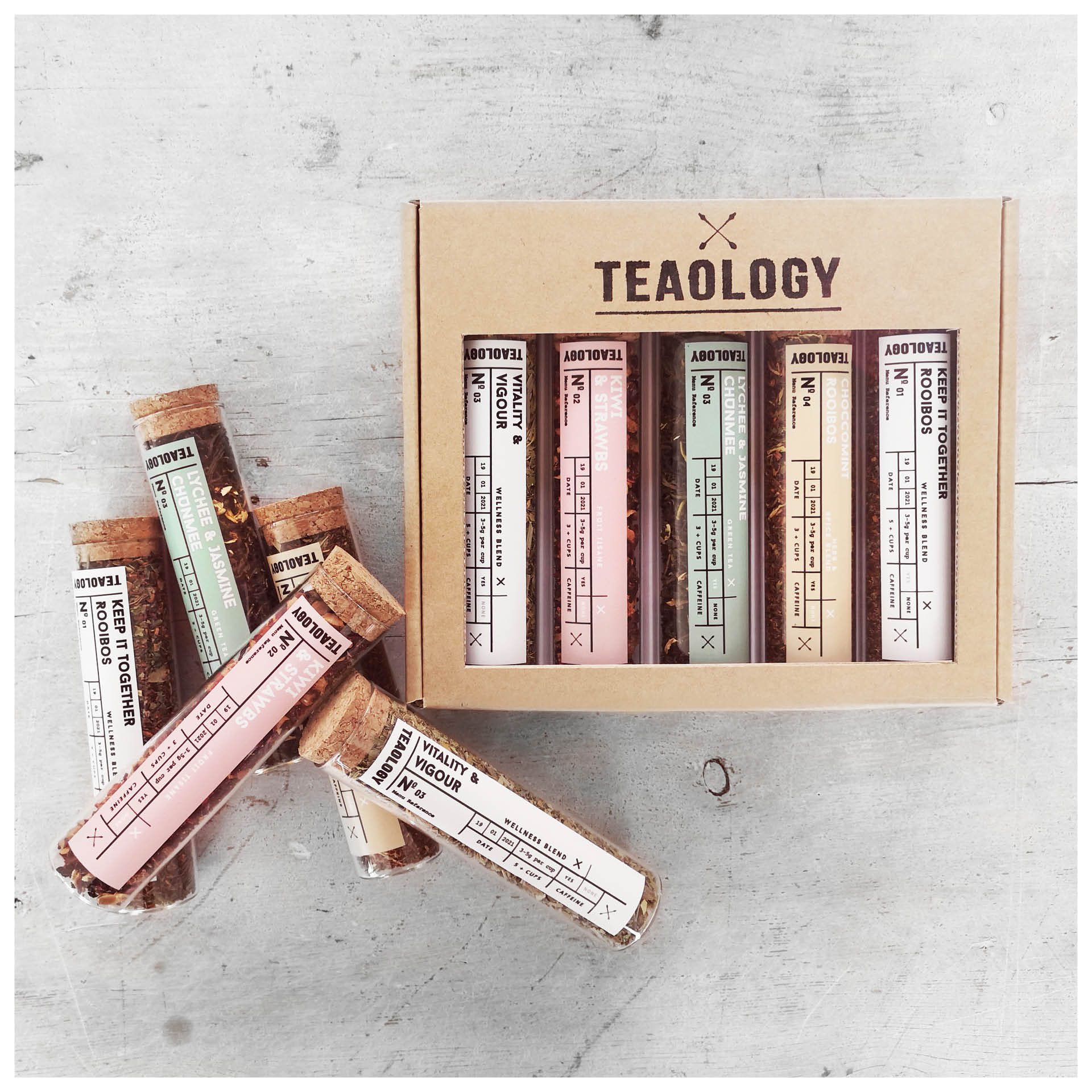 5 Vial Teaser Tray Gift Box